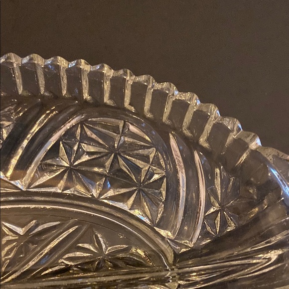 Vintage Relish Glass Serving Dish - Picture 5 of 10